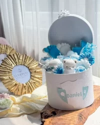 Newborn Candle Gift Box – Personalized Wax Keepsake for Baby Celebrations