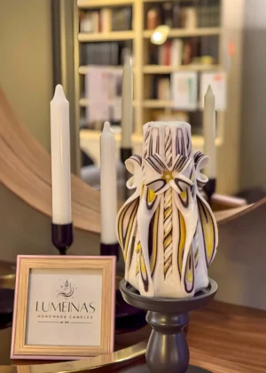 Home Interior Candles for Unique Gifting –  carved candles