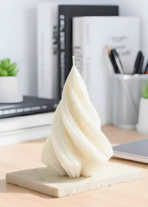 Handmade Christmas Candle – Simple, Eco-Friendly Gift in Elegant Box