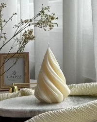 Handmade Swirl Candle-  Decorative Candle with Custom Scents