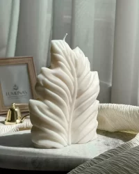 Beautiful palm leaf candle
