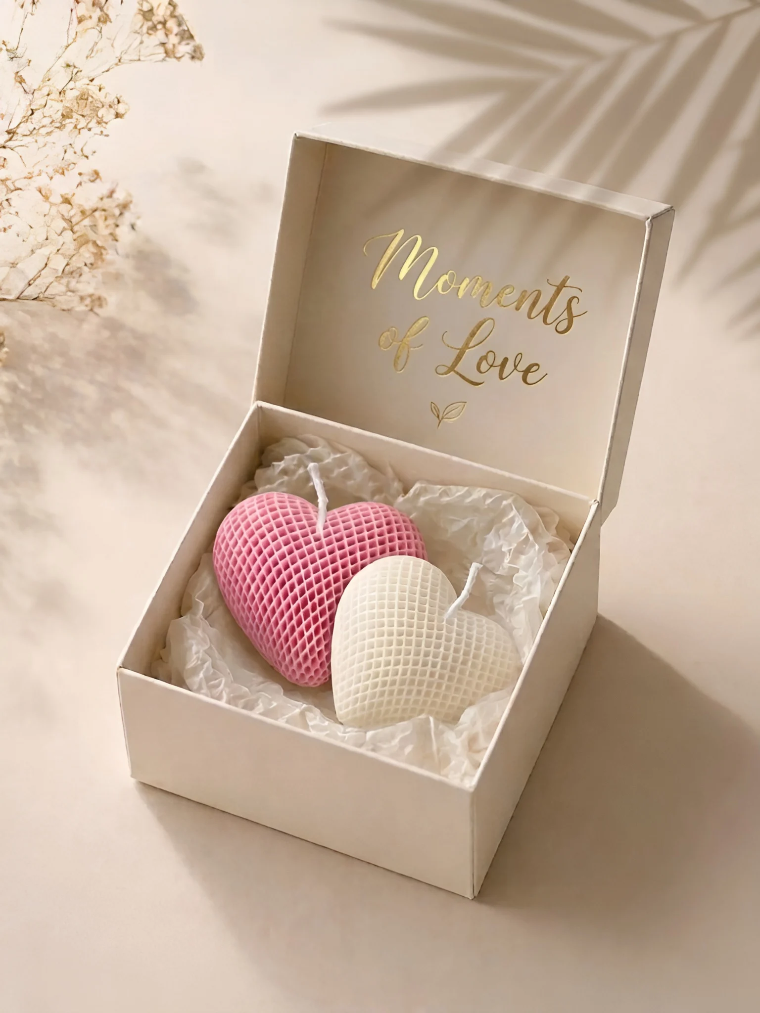 Personalized Heart-Shaped Soy Candle - Image 3