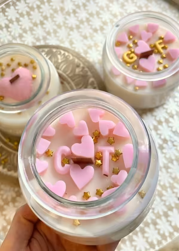 Handmade Soy Wax Candle in Glass Jar