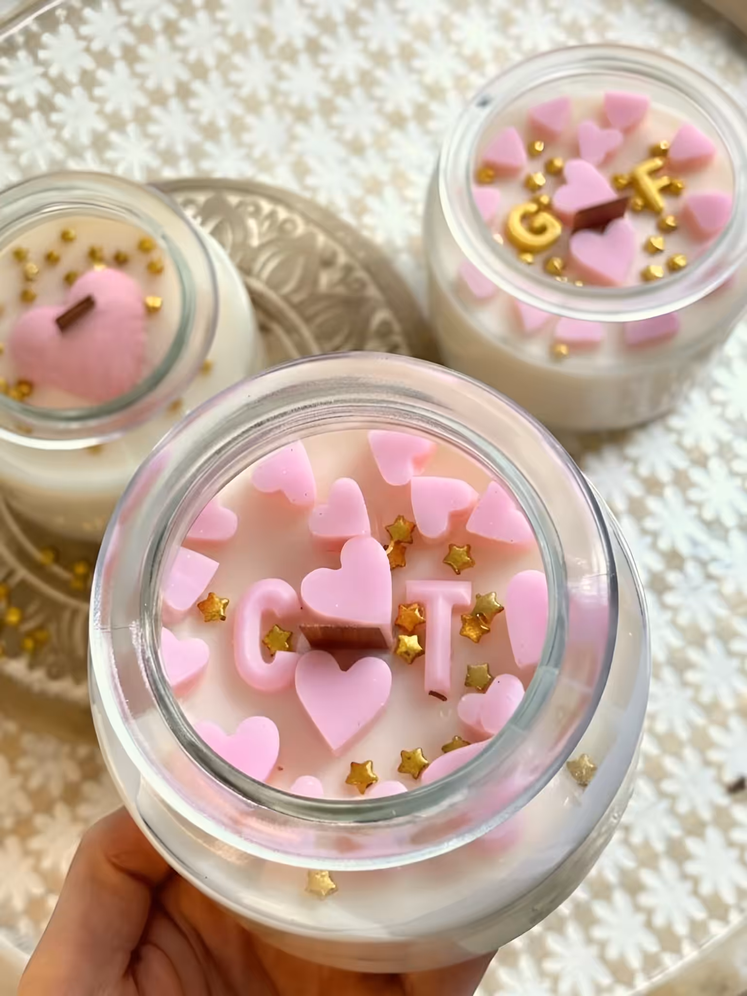 Handmade Soy Wax Candle in Glass Jar