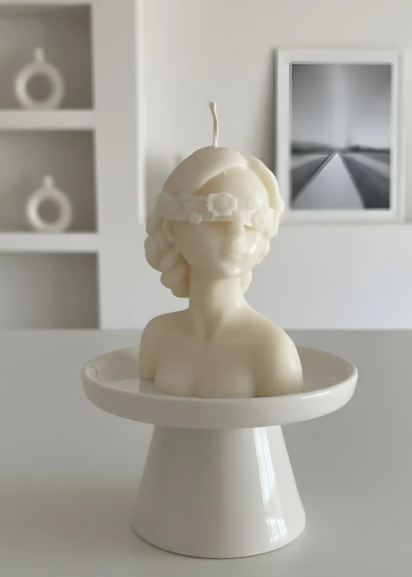 Handcrafted Flower Princess Candle