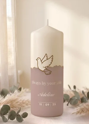 Personalized Best Friend pillar Candle – Custom Handmade Soy Wax Gift