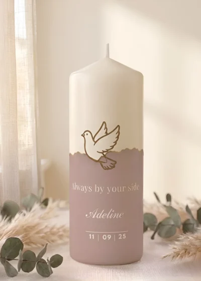 Personalized Best Friend pillar Candle – Custom Handmade Soy Wax Gift